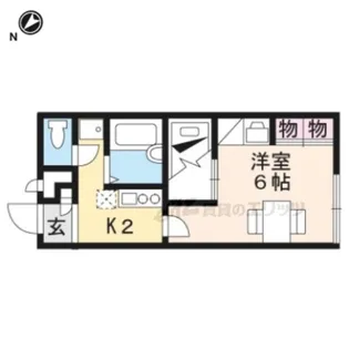レオパレスフォーレスト【107号室】の間取り