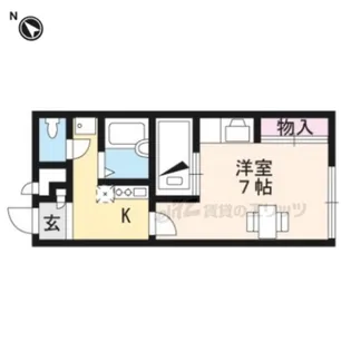1Kの間取り画像