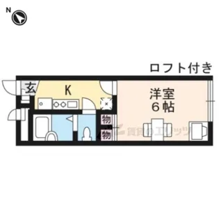 レオパレス出町【206号室】の間取り