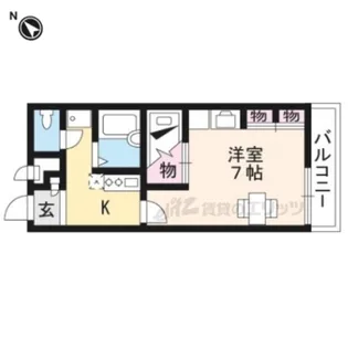 レオパレスツインズ【105号室】の間取り