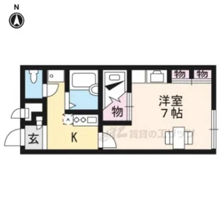 レオパレス林田【212号室】の間取り