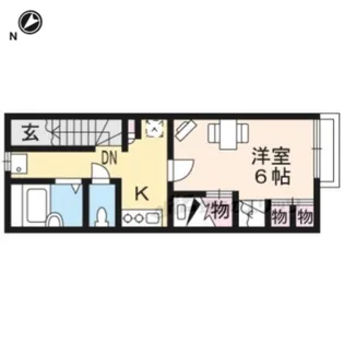 レオパレスグローセ【205号室】の間取り