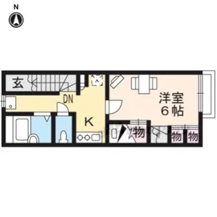 レオパレスMMS美【201号室】の間取り