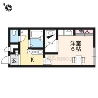 レオパレス雪月花【202号室】の間取り