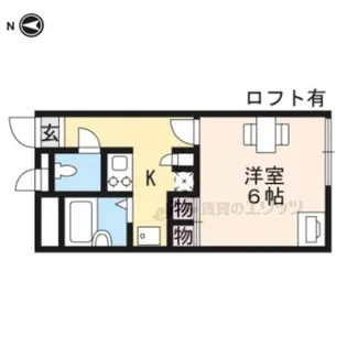 レオパレスサントピア【102号室】の間取り
