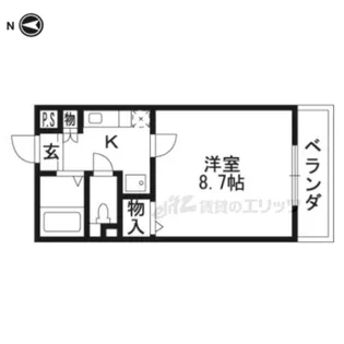 白川楽舎【203号室】の間取り