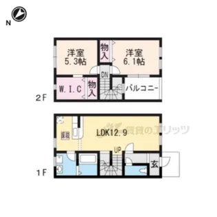 スクエア・N【2号室】の間取り