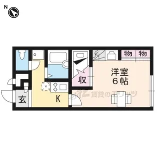 1Kの間取り画像