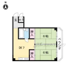 大津ハイツナカハラ【505号室】の間取り