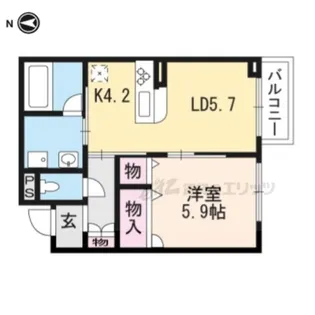 シャーメゾン勧修【302号室】の間取り