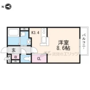 アルカンシェルグリーン【1階】の間取り