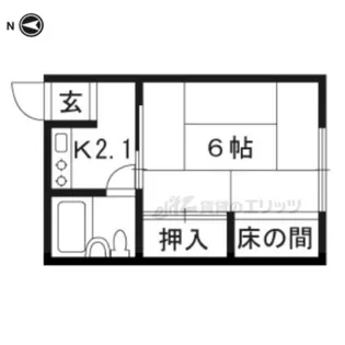 浅井ハイツ【201号室】の間取り