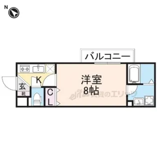 A-MON JR西大路【207号室】の間取り