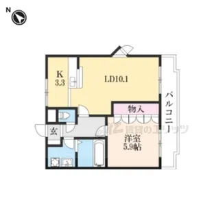 Paulownia?【201号室】の間取り