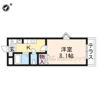 レイクヴィラ高島【1階】の間取り