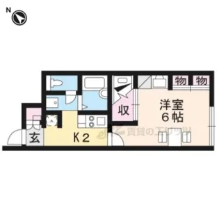 レオパレスメゾンアジュール【119号室】の間取り