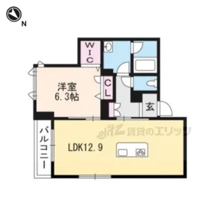 シャーメゾン中御門【302号室】の間取り