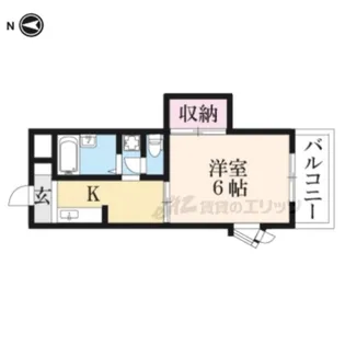 フレグランス並河【205号室】の間取り