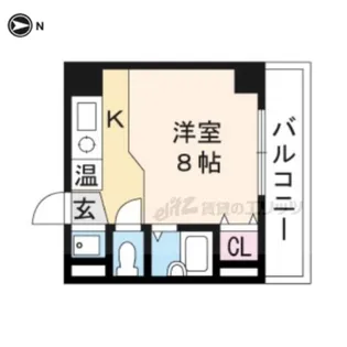 リベーラ塩屋【206号室】の間取り