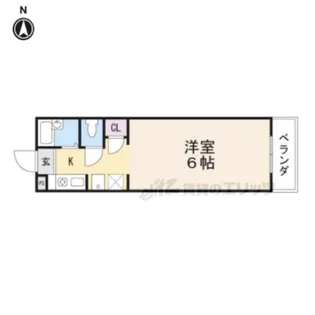 エスポアール ヌクイ【102号室】の間取り