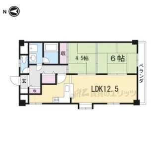 ハイム西京都【501号室】の間取り