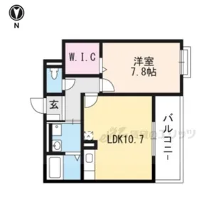 フルール小柳【2階】の間取り