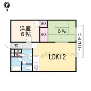 白樫【101号室】の間取り