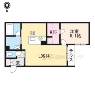 ミラージュ清水【302号室】の間取り