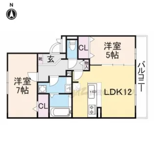 FiorenteUno【302号室】の間取り