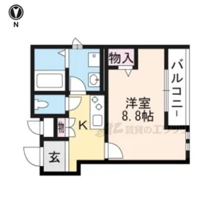 サンライズ西ノ京【301号室】の間取り