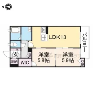 メゾン中路?【3階】の間取り