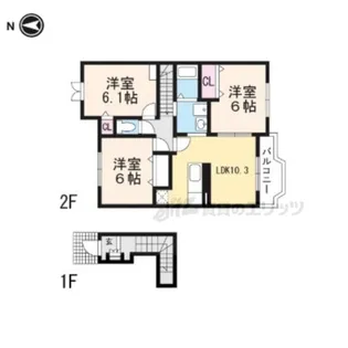 エクセランY【202号室】の間取り