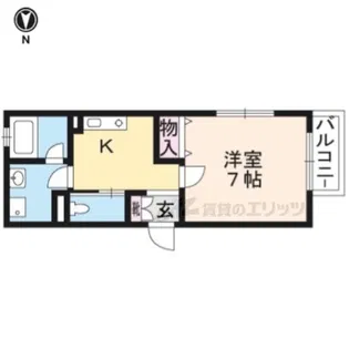 Espoir東寺【2階】の間取り