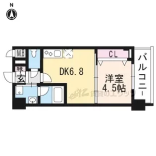 べラジオ京都烏丸十条?【2階】の間取り