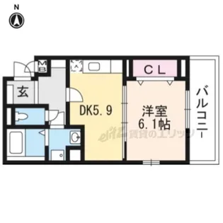 メゾン・ド・励歩 Ⅱ【3階】の間取り