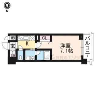 べラジオ京都烏丸十条?【5階】の間取り