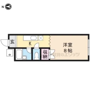 メゾン竹井【22号室】の間取り