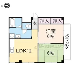 伸栄ハイツ【301号室】の間取り