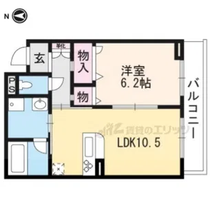 セントリヴィエ京都芝野【203号室】の間取り