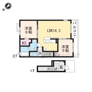 アプリコットガーデン【2階】の間取り