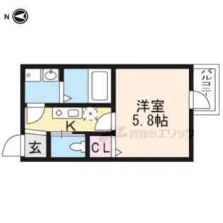 GARNET RESIDENCE MIYA【3階】の間取り