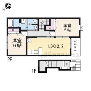 グランツェン シェーネ【2階】の間取り