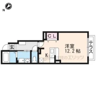ストロベリーフィールズⅡ番館【1階】の間取り