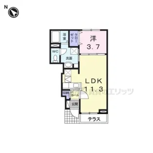 ブライトハウスⅡ【1階】の間取り