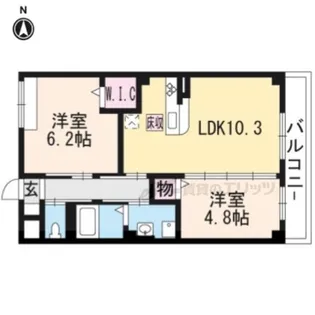 エルヴィータ大山崎【2階】の間取り
