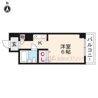 フェルティシャトー滋賀水口【5階】の間取り