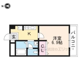 Little Court AQUA【1階】の間取り