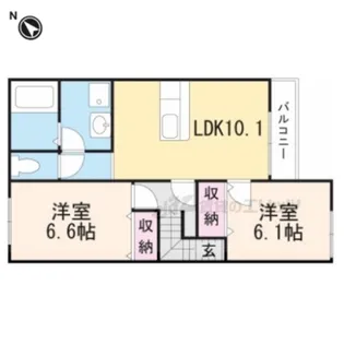 フローラルコートDS【2階】の間取り