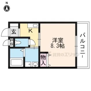WINDMILL本町【105号室】の間取り