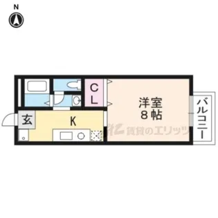 フォーブルTANAKA?【210号室】の間取り